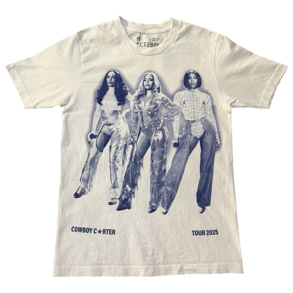 Rare Cowboy Carter Tour 2025 Destiny’s Child Legacy Tee Shirt Beyoncé Size M